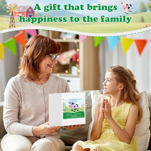 4FT Christmas Spring Farm Ranch Inflatable Cute Farm Cow Blow up - Product Imagery