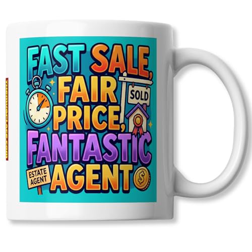 Fast Fair Fantastic Agent Mug - Estate Agent Appreciation Coffee - Product Imagery