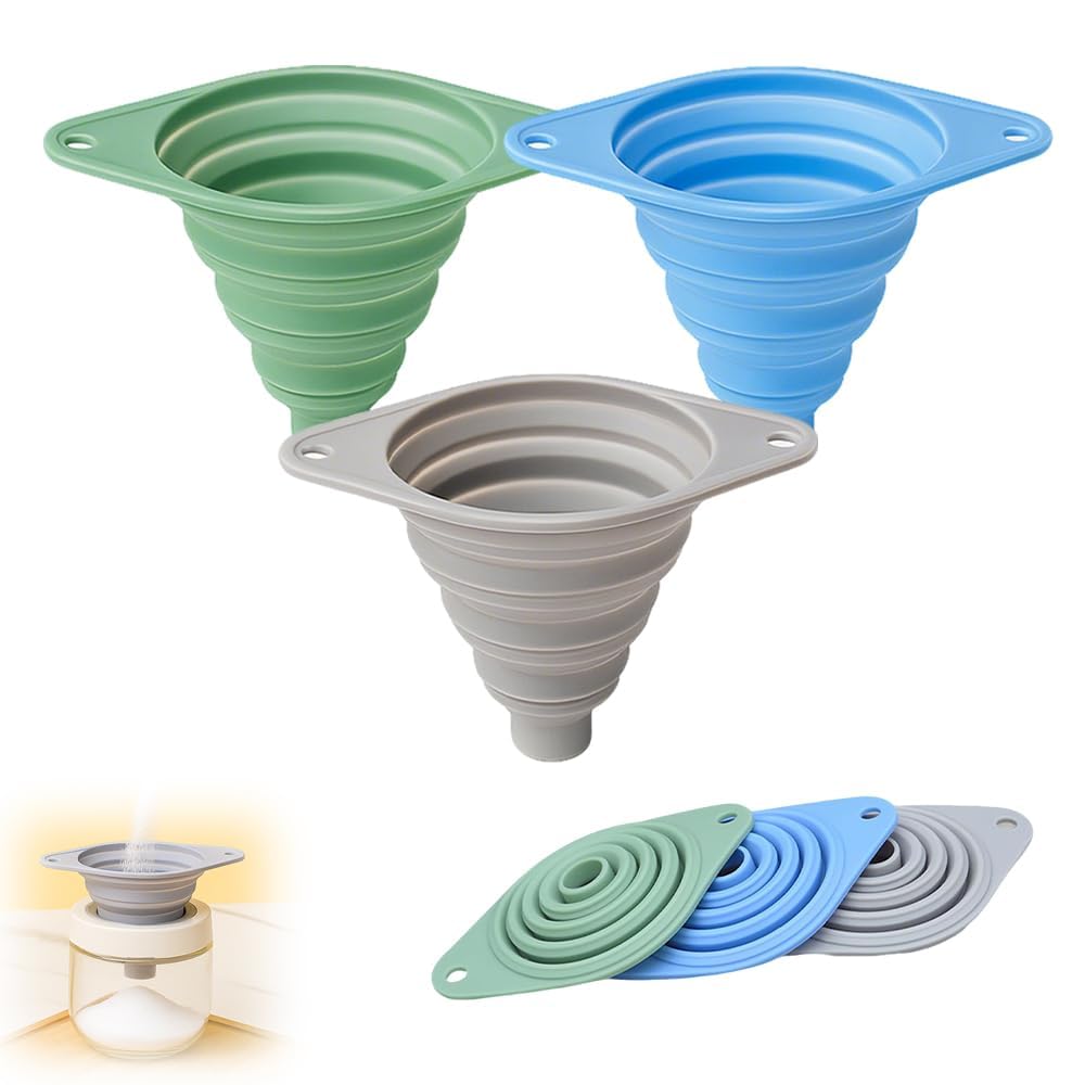 Kitchen Funnel Set, 2026 New Food Grade Silicone Collapsible - Product Imagery