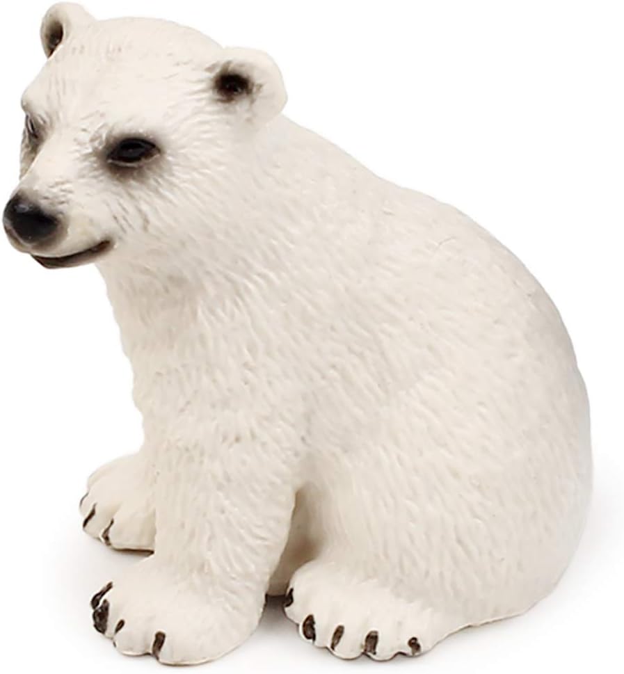 UANDME polar animal toy figurines set featuring polar bear family and emperor penguin family figures on a white background.