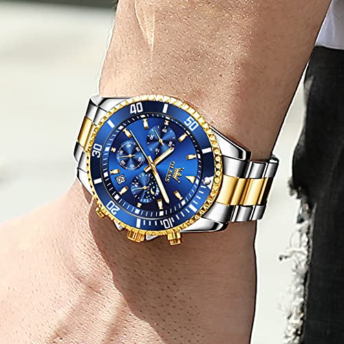 OLEVS Men's Waterproof Watches Stainless Steel Waterproof - Product Imagery