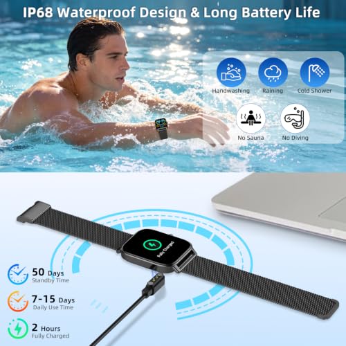 Smart Watch for Men Women Fitness Tracker: Make Answer Call - Product Imagery