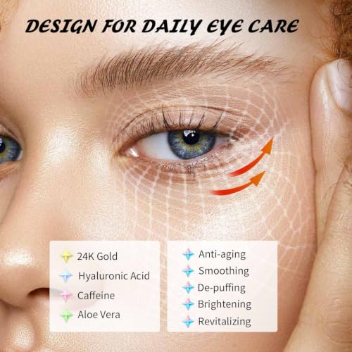 Maskiss Under Eye Patches(50 Pairs), 24K Gold, Caffeine, - Product Imagery