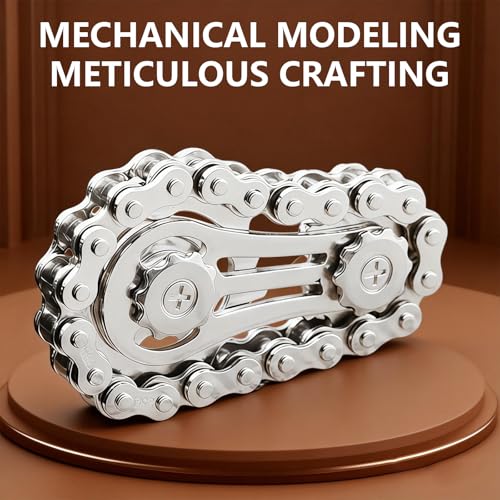 Metal Bike Chain Fidget , Sensory Stress Relief Tool for ADHD, - Product Imagery