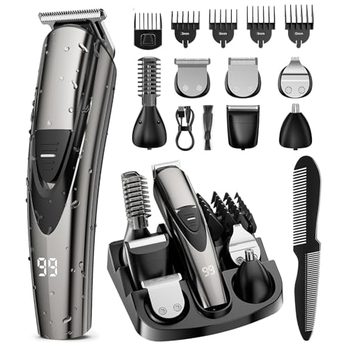Rechargeable Beard Trimmer for Men in 1 Grooming Kit - SHPAVVER ETHUP Official Imagery - 1