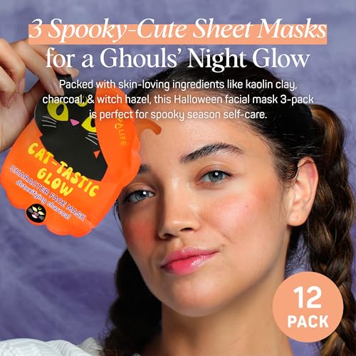 SpaLife Beauty Halloween Face Mask Spooky Glow Bundle | Korean - Product Imagery