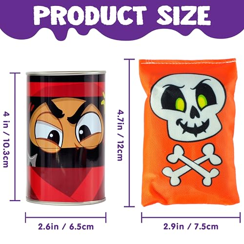 JOYIN 13 Pcs Halloween Carnival Can Bean Bag Toss Games for Kids - Product Imagery