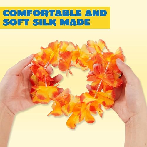 Joyin Toy 36 Counts Hawaiian Leis Bulk, Tropical Flower Lei - Product Imagery