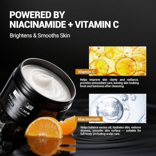 3-in-1 Microdermabrasion Scrub, Face Body Scalp, exfoliating, - Product Imagery