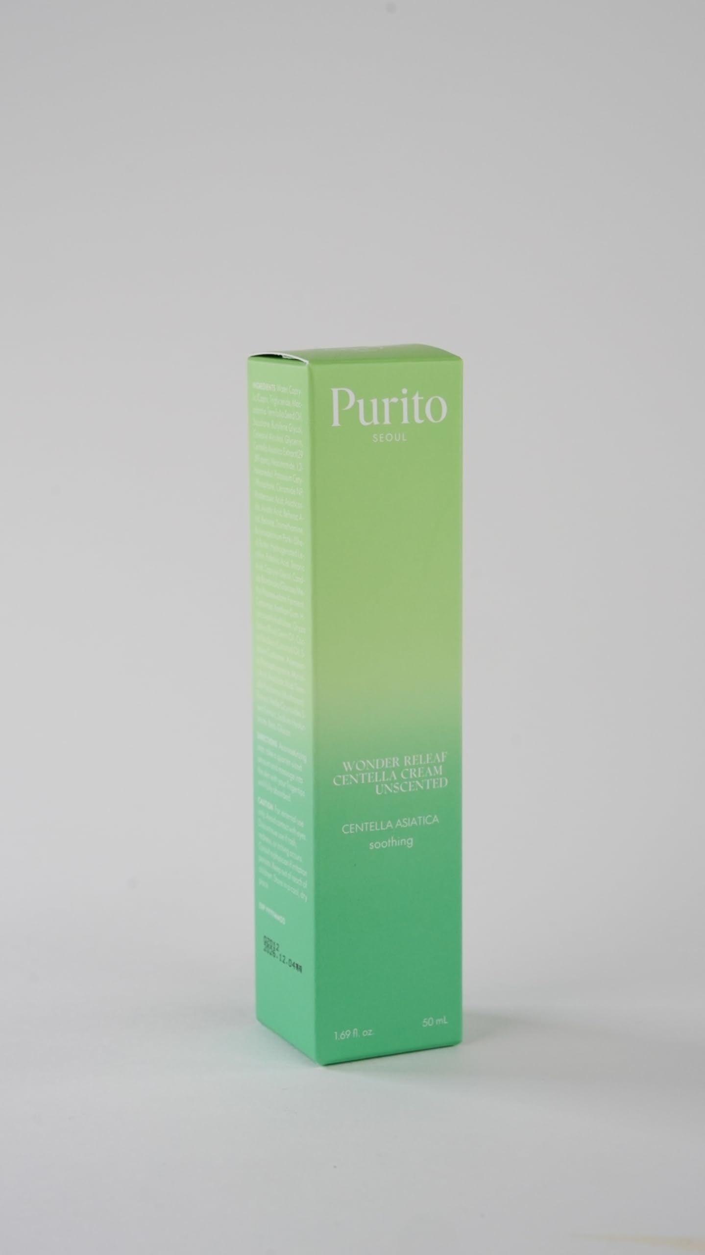 PURITO Centella Unscented Cream for Sensitive Skin, 1.70 fl.oz - PURITO