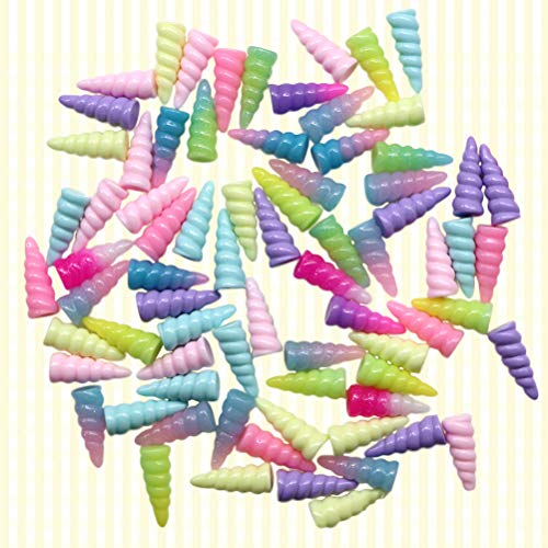 Toyvian Resin Unicorn Horn Spiral Toys Party Favor Decoration 10 - Product Imagery