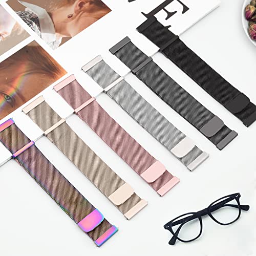 Meliya Metal Watch Bands, 20mm 22mm Quick Release Watch Strap, - Product Imagery