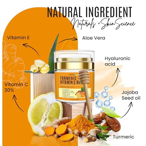 Turmeric Face Cream with 30% Vitamin C – Glow Booster, - Product Imagery
