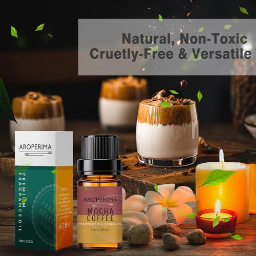Mocha Coffee Fragrance Oil 10ml, Strong Scent for Soap & DIY - Product Imagery