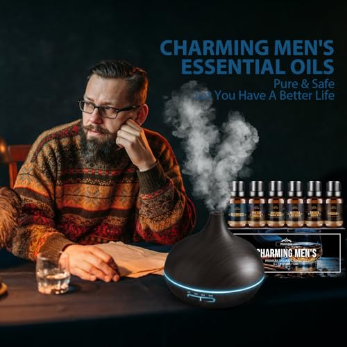 FUHITIM Fragrance Oil Charming Men's Set Diffuser Oil for Home（6 - Product Imagery
