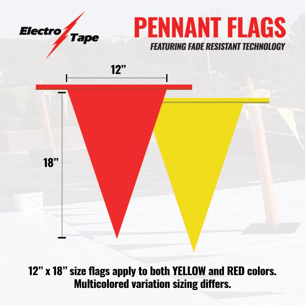 Pennant Banner Flags - Electro Tape Official Imagery - 3