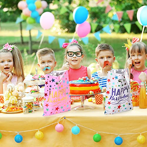PintreeLand Happy Birthday Party Favor Bags 40 PCS, Plastic - Product Imagery