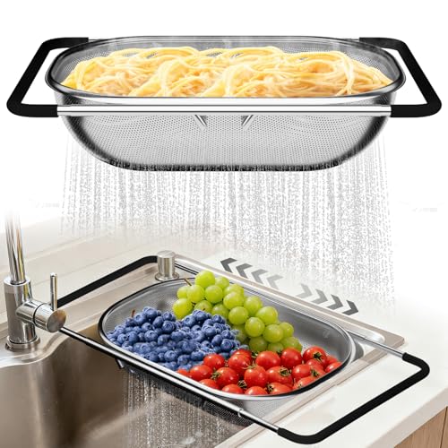 Over the Sink Colander - Strainers and Colanders - Sink Strainer - Product Imagery