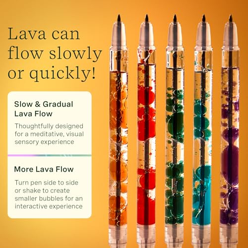 Lifelines Scented Lava Gel Pen Set, 5 Multi-Color Pack, 0.5mm - Product Imagery