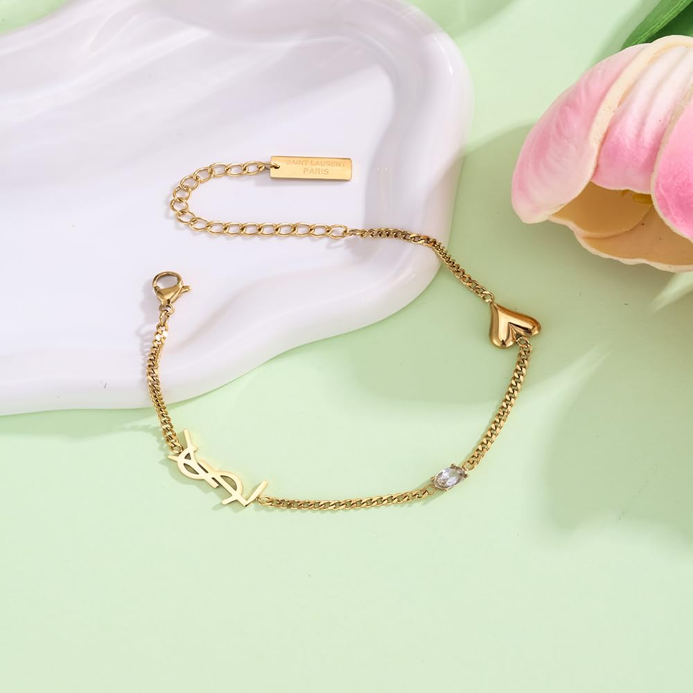 18K Gold Plated bracelet for Women 18K monogram Exquisite - Acicihenn Official Imagery - 5