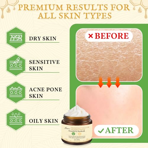 Beef Tallow for Skin 2oz | Tallow And Manuka Honey Balm | - Product Imagery