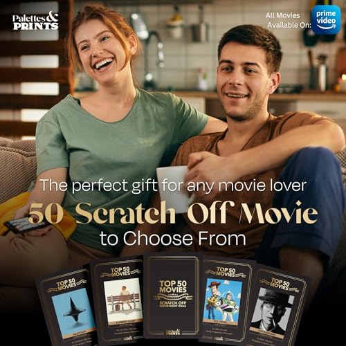 Premium Movie Night Scratch Off Cards- Gifts for Movie Lovers - Product Imagery