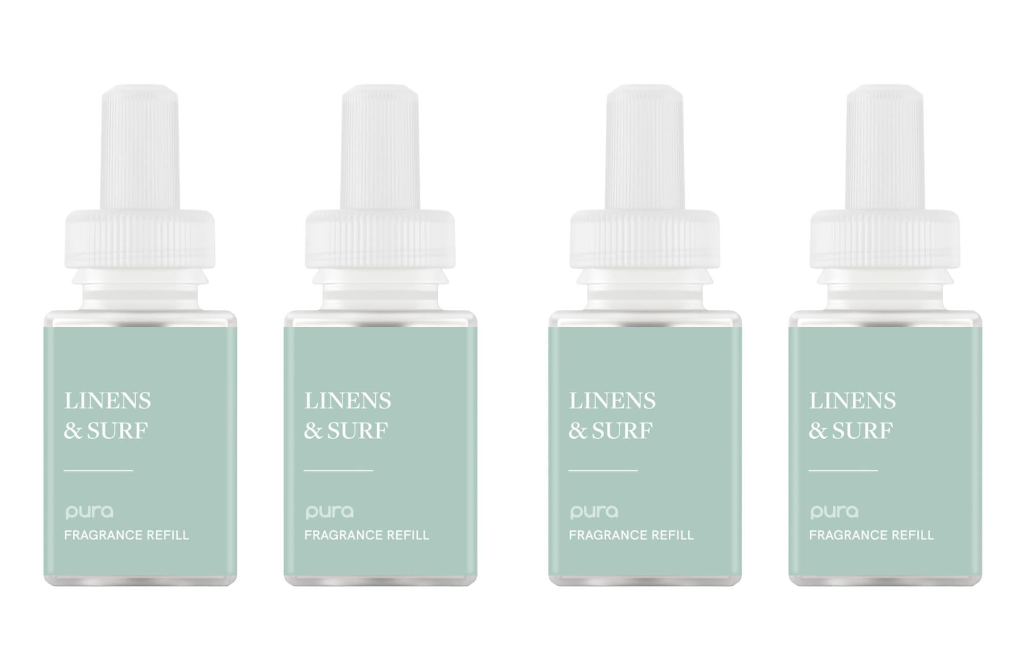 Pura Home Diffuser Refill, 4 Pack, Linens & Surf - Pura Official Product View 1