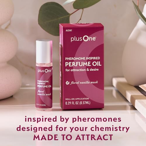 plusOne Pheromone Inspired Perfume Oil – Floral Vanilla Musk, - Product Imagery