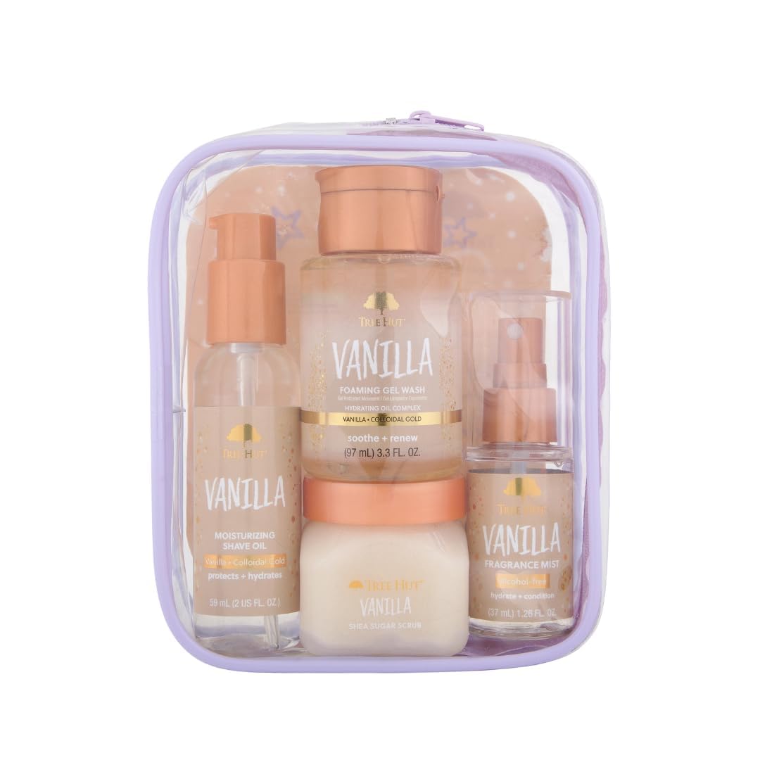 Tree Hut Pink Hibiscus Everything Shower Gift Set, 4 Piece Kit, - Tree Hut