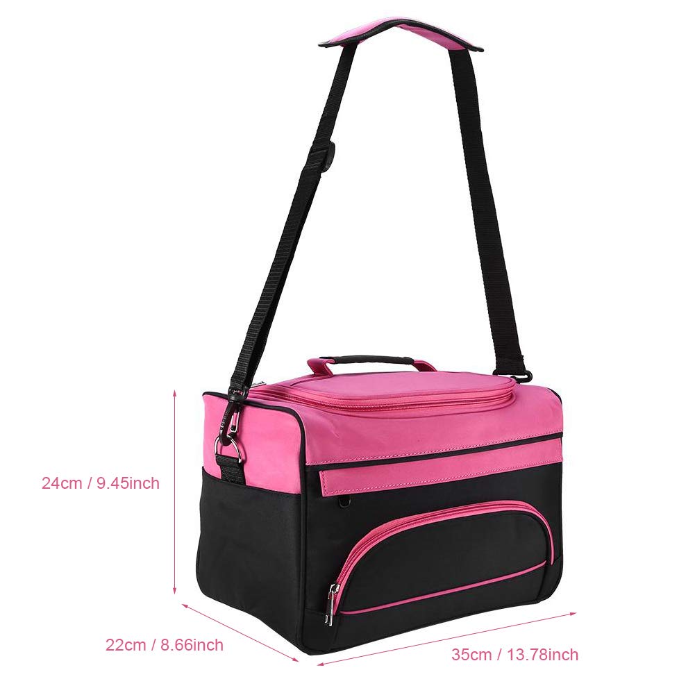 xuuyuu cosmetic case for hairdressing tools, portable salon organizer with shoulder strap, large capacity for hair styling equipment