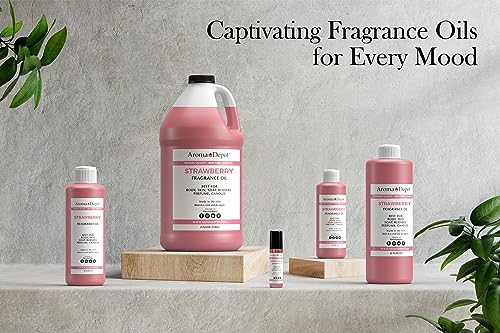 32 oz. Strawberry Fragrance Oil I Perfume I Skin Oil I Scented - Product Imagery