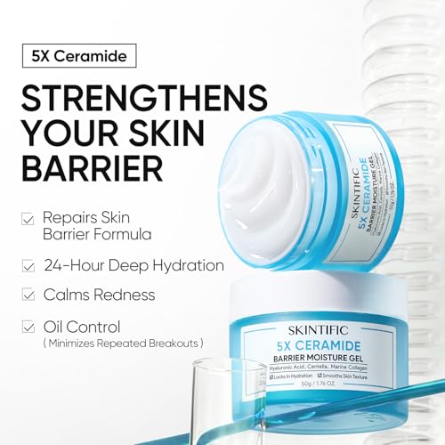 SKINTIFIC 5X Ceramide Barrier Repair Moisturizer for Sensitive - Product Imagery