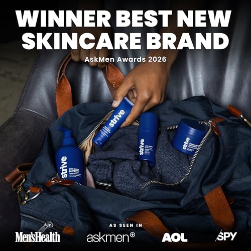 Mens Skin Care Set, 4 Piece Anti Aging Routine with Retinal and - Product Imagery