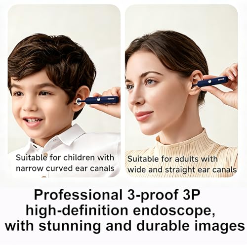 Ear Wax Removal Camera with Light, 1080P HD Visual Ear Cleaner, - Product Imagery