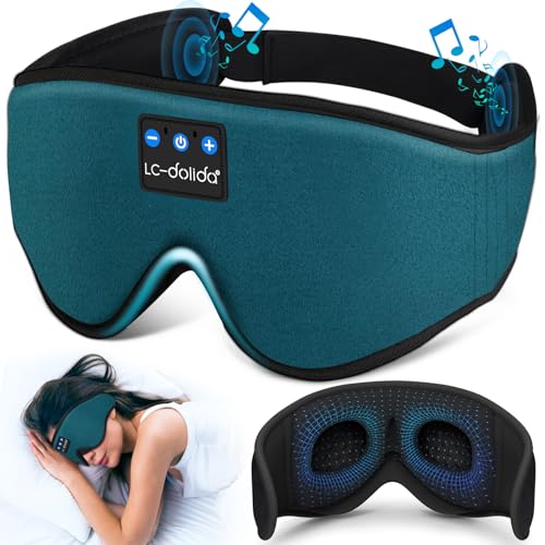 Sleep Mask with Bluetooth Headphones,LC-dolida Sleep Headphones - Product Imagery