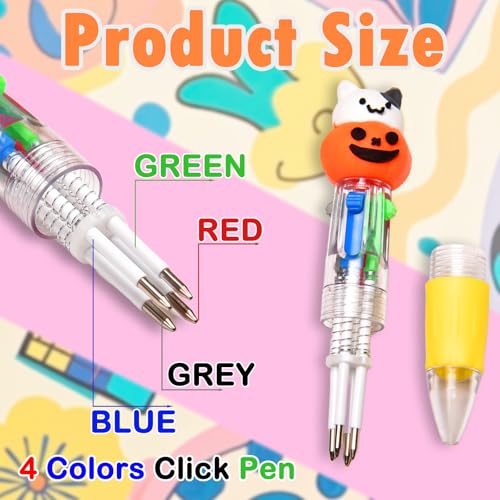 24Pcs Mini Multicolor Pens in One 4-in-1, Cute Pens Bulk for - Product Imagery