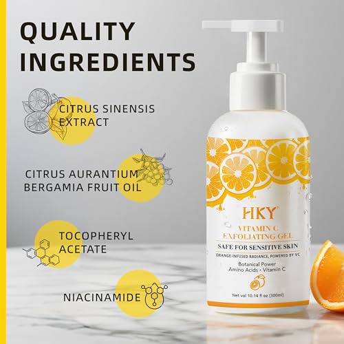 Vitamin C Exfoliating Gel for Face & Body (10.14 fl oz) - - Product Imagery