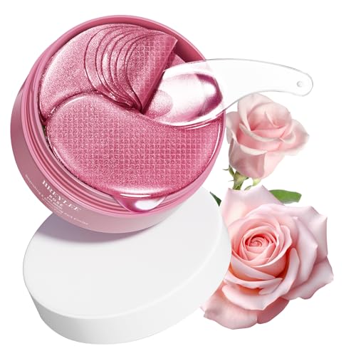 BREYLEE Flamingo Pink Eye Mask–60 Pcs-Puffy Eyes and Dark - Product Imagery