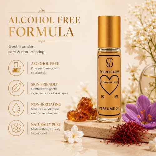 Crimson Luxe Perfume Oil Unisex Long-Lasting Concentrated - Product Imagery