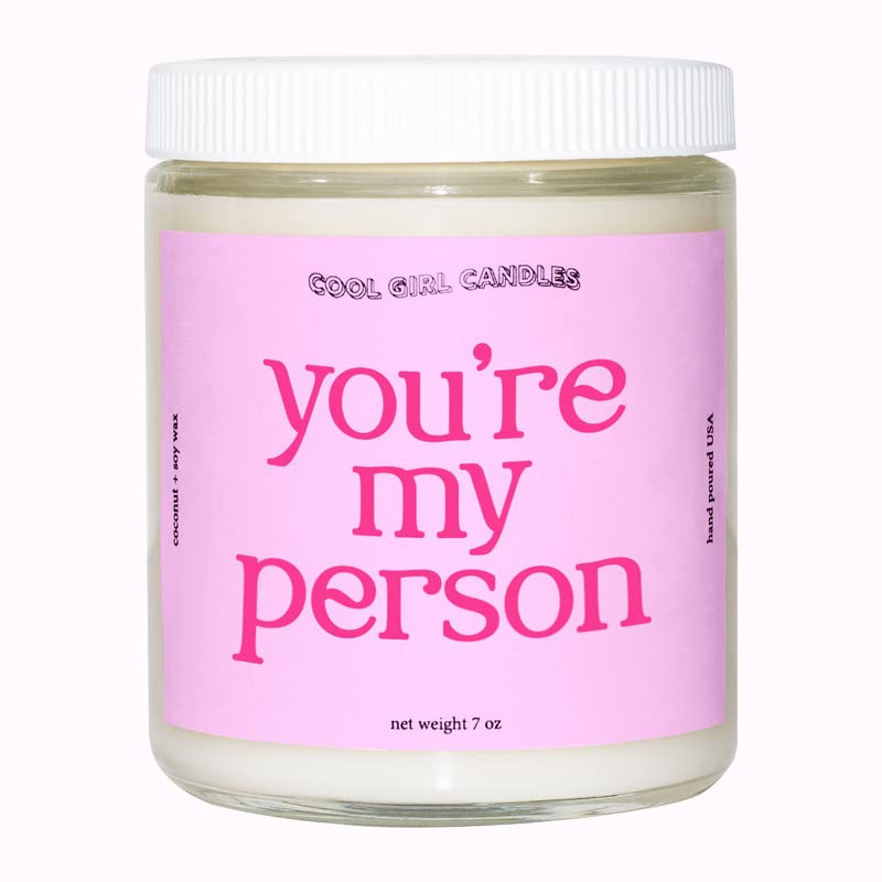 Cool Girl Candles You're My Person Lemon + Chiffon Scented Candle Preppy Pink - Cool Girl Candles Official Product View 1