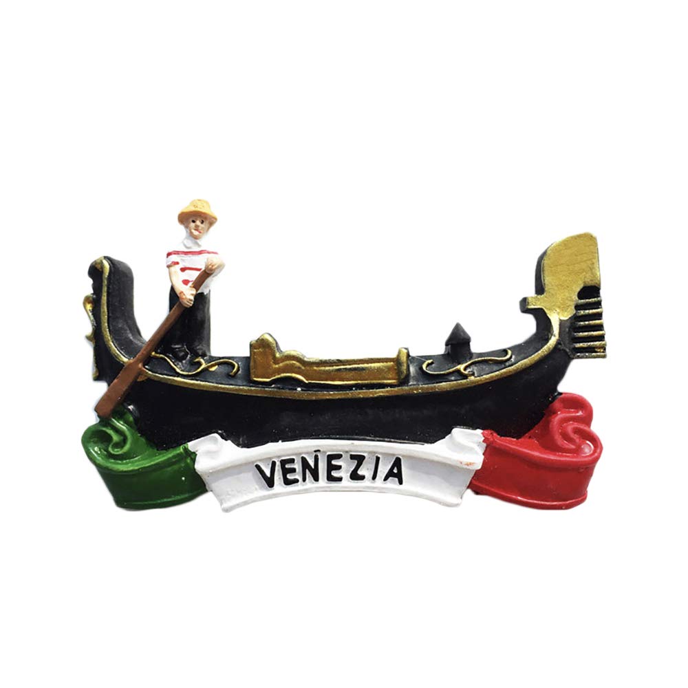 Venice Italy 3D Boat Refrigerator Magnet Souvenirs Handmade - Product Imagery