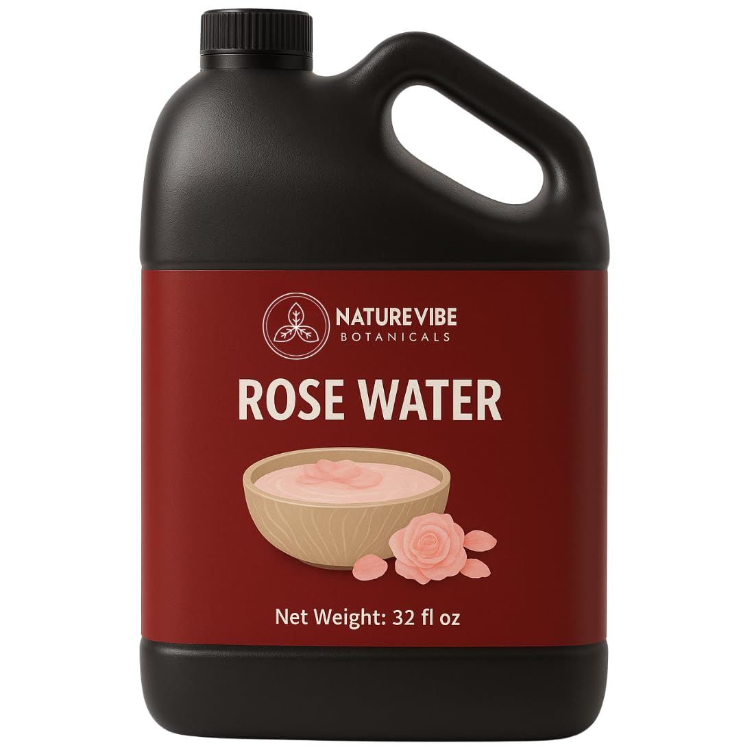 Naturevibe Botanicals Pure Rose Water Toner 32 oz Hydrating - Naturevibe Botanicals Official Imagery - 2