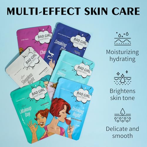 Moisturizing Facial Mask Set for Girl,for All Skin 12 Pack - Product Imagery