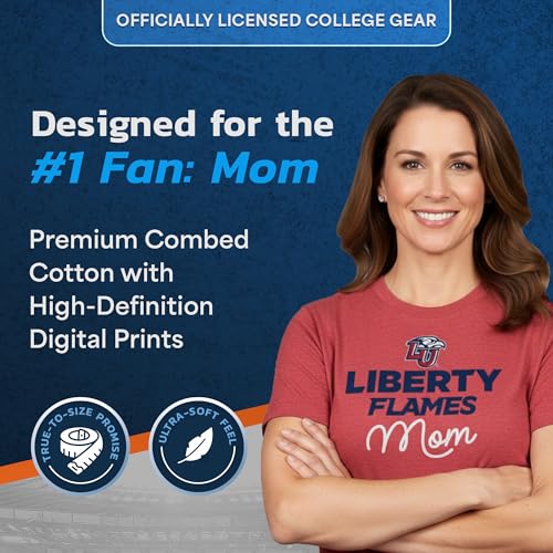 Sport Your Gear NCAA College Mom T-Shirt, Officially Licensed - Product Imagery