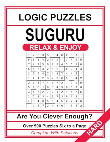 SUGURU: Logic Puzzles,12 x 12 grid, over 500 teasers - Product Imagery