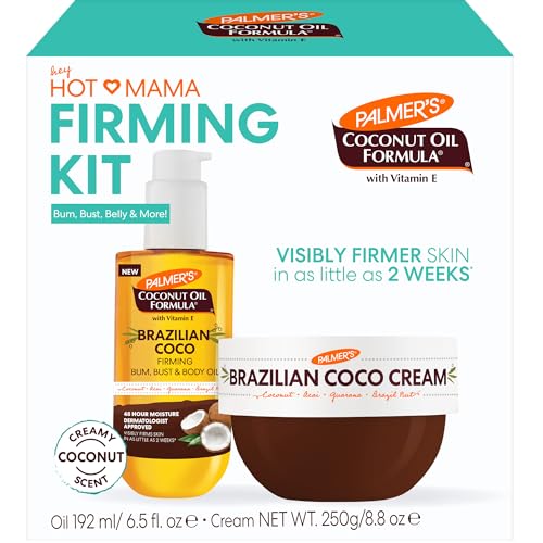 Palmer's Brazilian Coco Hot Mama Firming Kit (Cream 8.8 Oz + Oil - Product Imagery