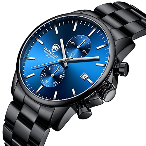 GOLDEN HOUR Fashion Business Mens Watches with Stainless Steel - Product Imagery