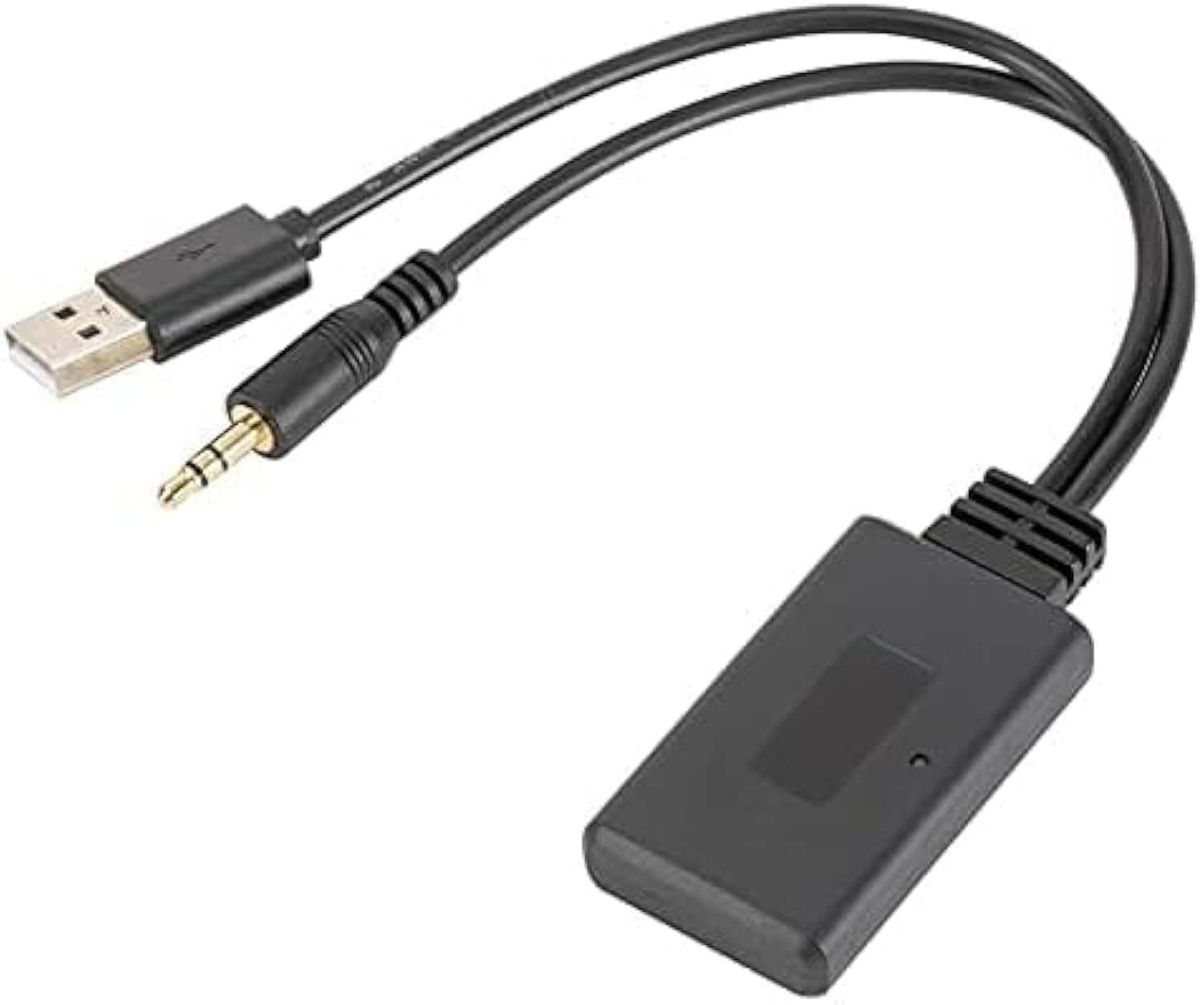 BUBUCAM Bluetooth Audio Adapter Auto Aux 3.5mm Car USB Receiver C by BUBUCAM - Angle View 1