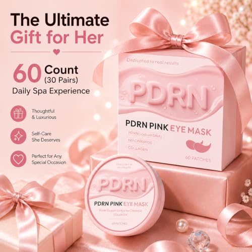 PDRN Under Eye Patches for Puffy Eyes and Dark Circles 60 Count - Product Imagery