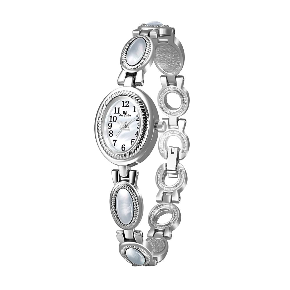 Women s Classic Dainty Pearl Shell Arabic Numerals Oval - CARLIEN Official Imagery - 3